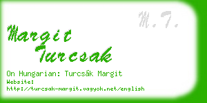 margit turcsak business card